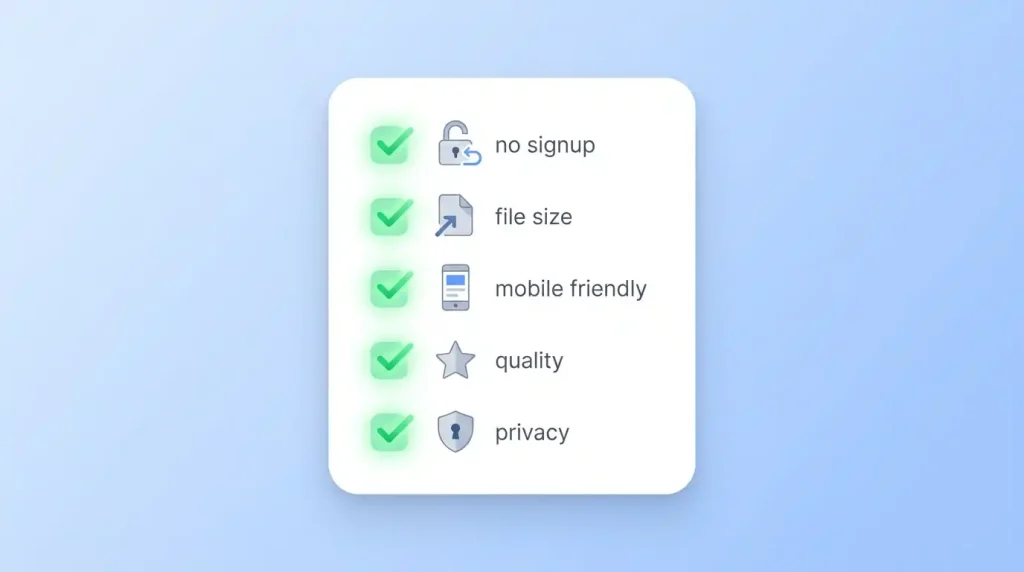 How to choose the best free PDF tools online checklist