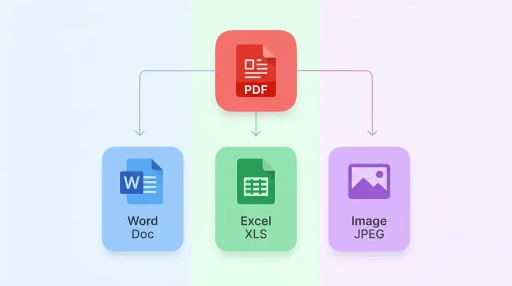 Convert PDF to Word, Excel and JPEG using free online PDF tools