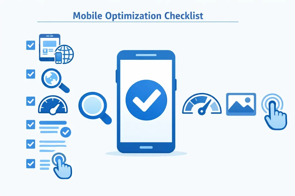 Checklist of fixes to make a website mobile friendly